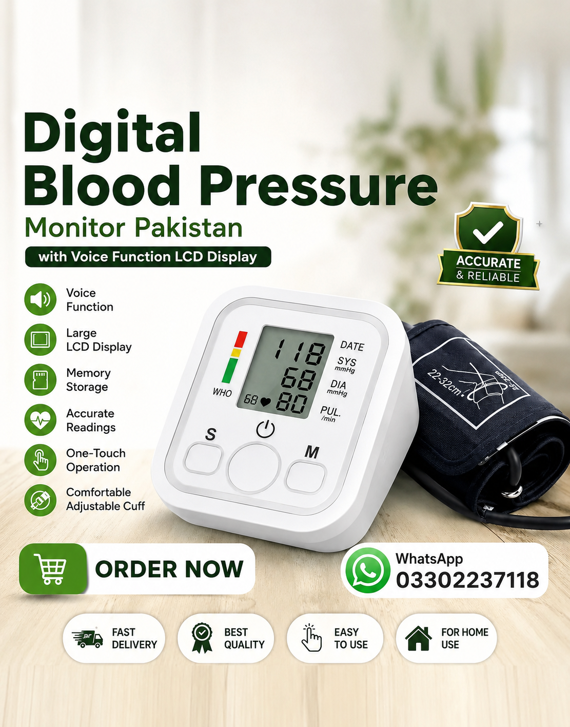DIGITAL BLOOD PRESSURE MONITOR MACHINE